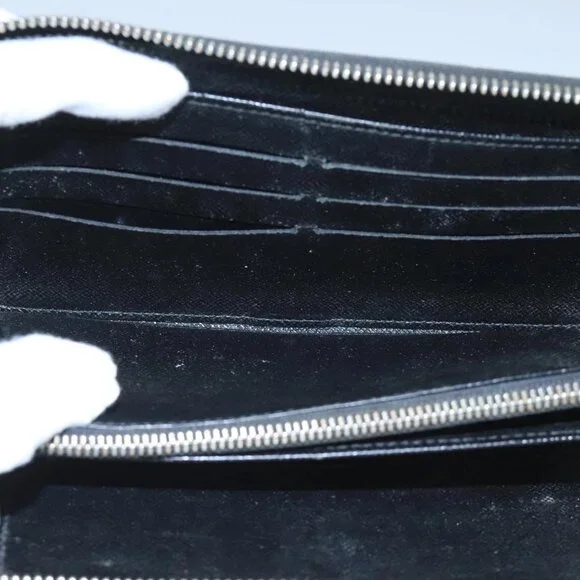 LOUIS VUITTON Damier Graphite Zippy Organizer Long Wallet N63077 LV Auth 106425